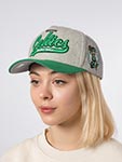 Бейсболка MITCHELL NESS арт. HP14543-BCEGREY Boston Celtics NBA (серый / зеленый)